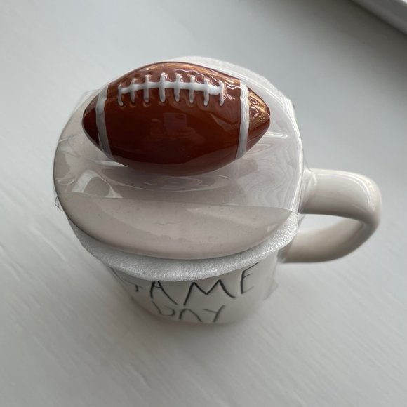New Rae Dunn by Magenta GAME DAY Football Mug and Lid - Picture 9 of 11